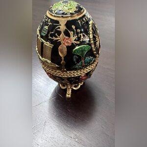 Ornate faberge egg style toothpick holder